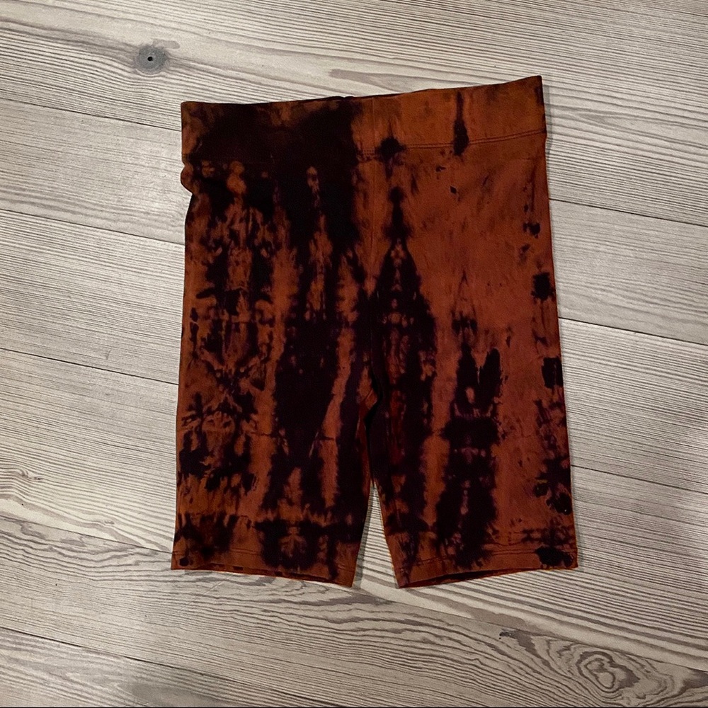 Hand Bleached Bike Shorts